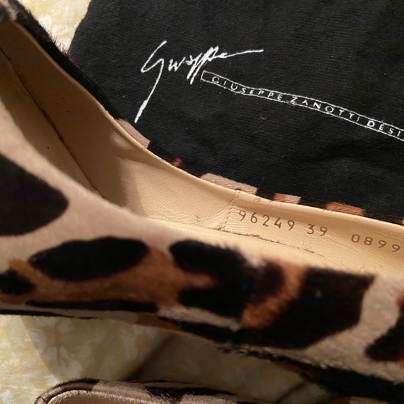 Giuseppe Zanotti Heels Leopard Print Pony Hair Stiletto EU 39 w/protect sole! - Picture 5 of 6